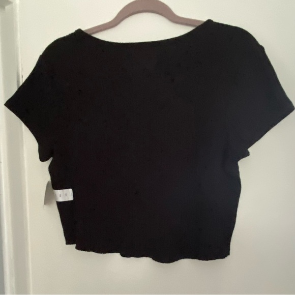 NWT - Arizona Jean Co. Cropped Ribbed Top Black XX Large - Picture 4 of 6